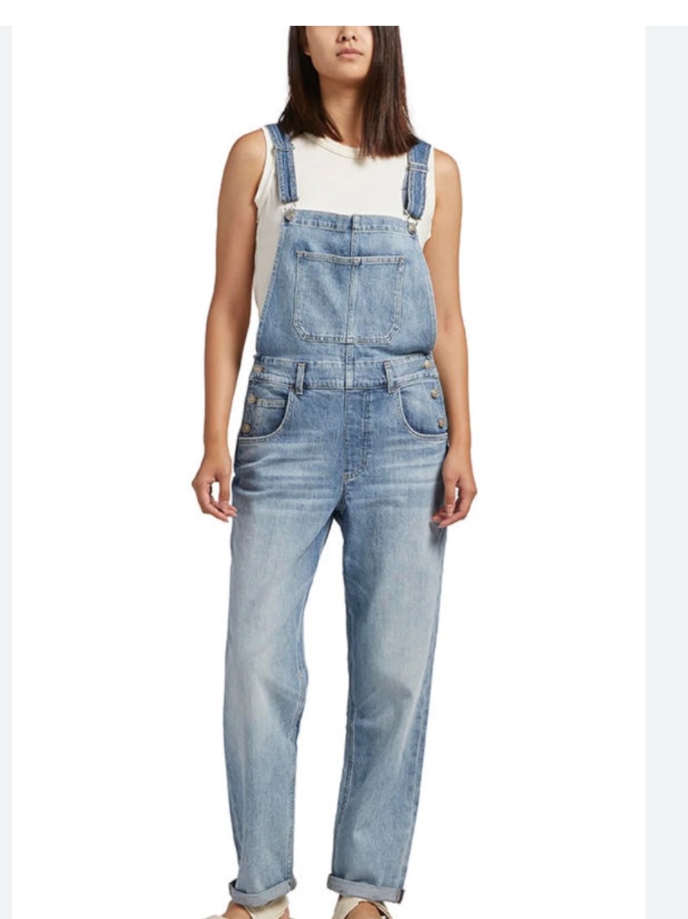 Silver Jeans Co. Baggy Straight Leg Overalls